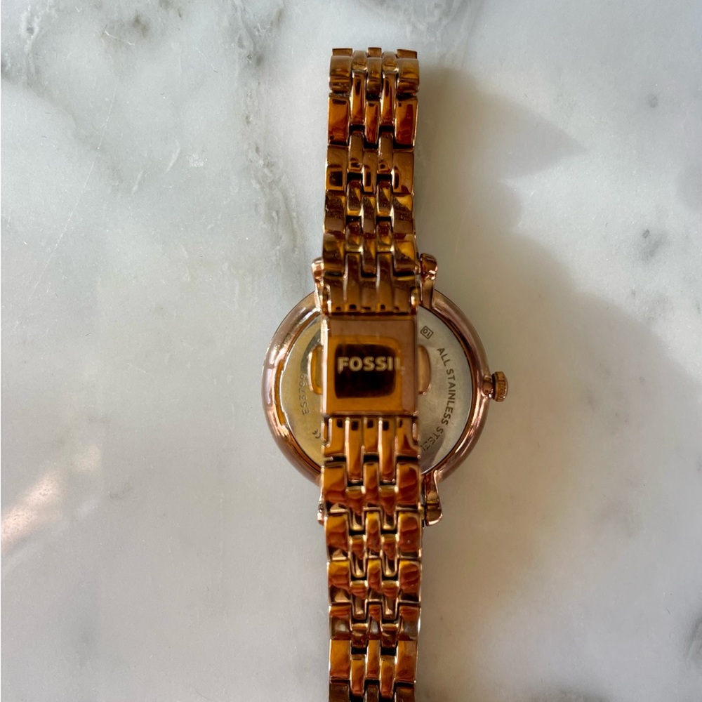Fossil Watch - Rose Gold with Roman Numerals - Picture 2 of 3
